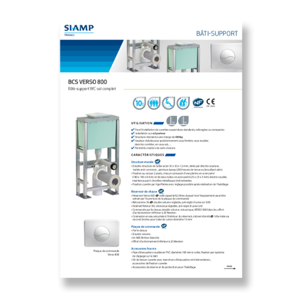 BCM VERSO 800 - Siamp
